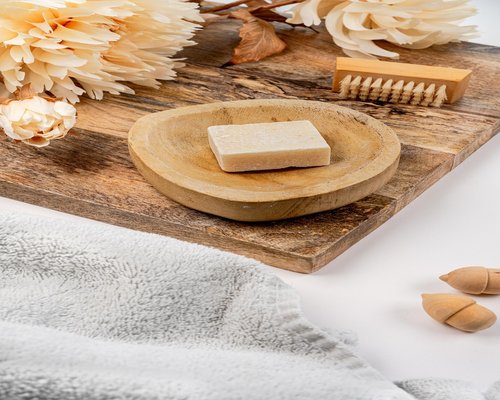 Clean spa environment showing towels and slippers